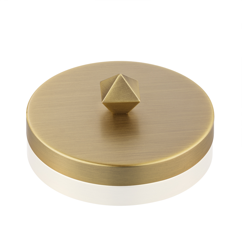 仿古金菱形锌合金提手盖